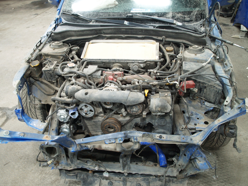 Сняли мотор под ремонт кузова на стапеле — Subaru Impreza WRX STI (GV ...
