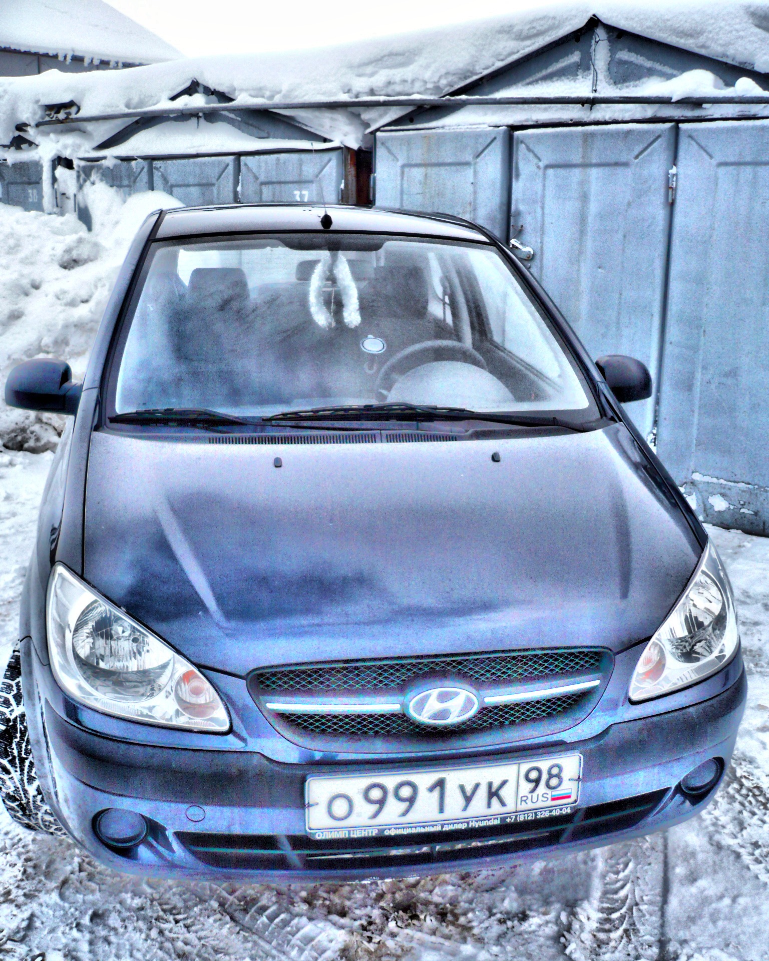 Фото машине в HDR обработке. — Hyundai Getz, 1,1 л, 2010 года | фотография  | DRIVE2