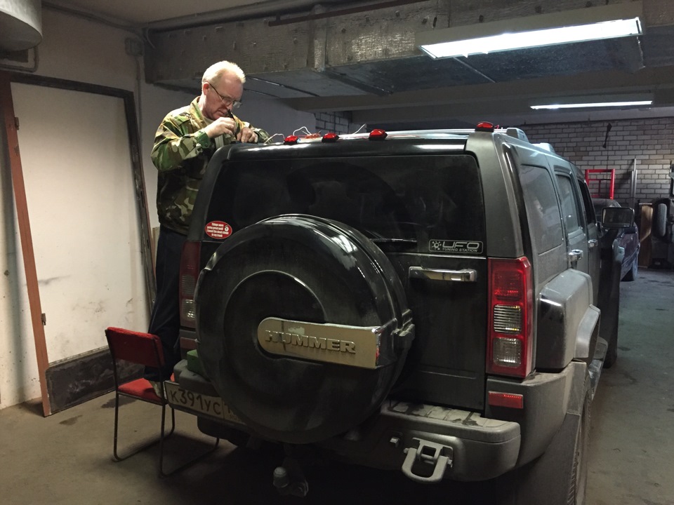 Задние огни автопоезда — Hummer H3, 3,7 л, 2009 года | стайлинг | DRIVE2