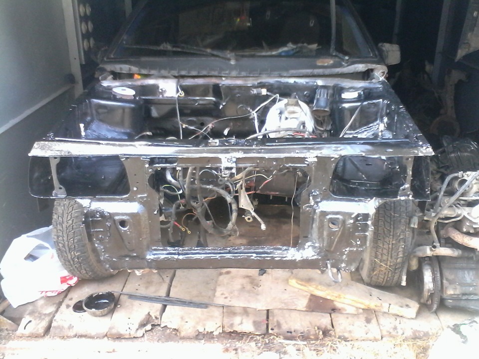 продолжаем грунтовка в 2 слоя и покраска в 3 слоя! — Lada 21088, 1,5 л ...