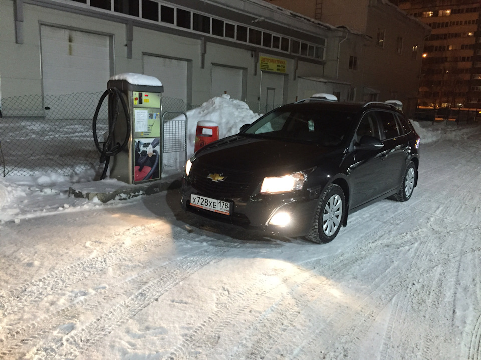 Установка ПТФ — Chevrolet Cruze Station Wagon, 1,6 л, 2014 года ...