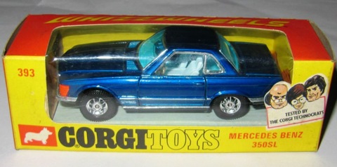 Corgi toys mercedes cheap benz 350 sl