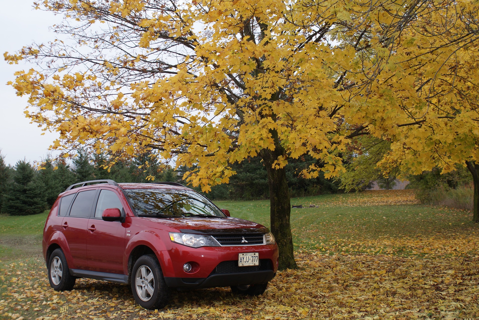Осенний променад — Mitsubishi Outlander XL, 3 л, 2009 года | фотография ...