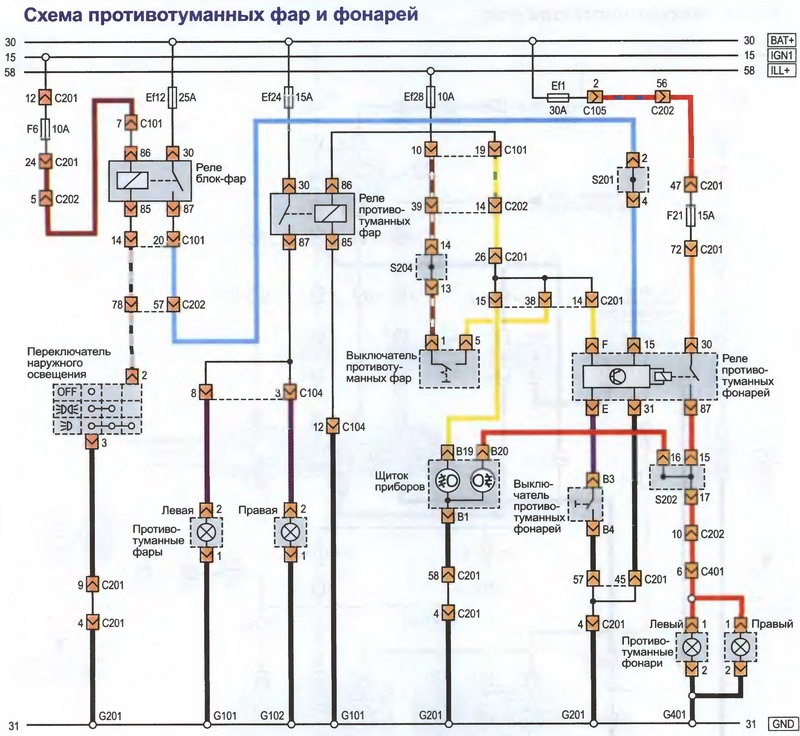 Схема центрального замка дэу джентра