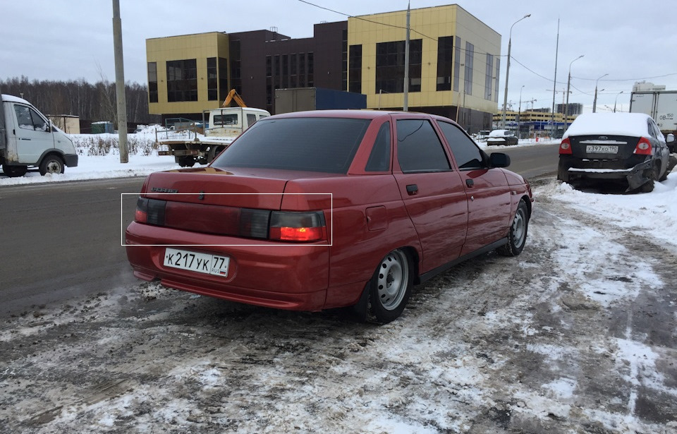 Жесткая тонировка ВАЗ 2110, передние (5%)