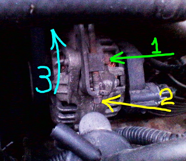 подтяжка ремня генератора — Hyundai Elantra (3G), 2 л, 2003 года ...