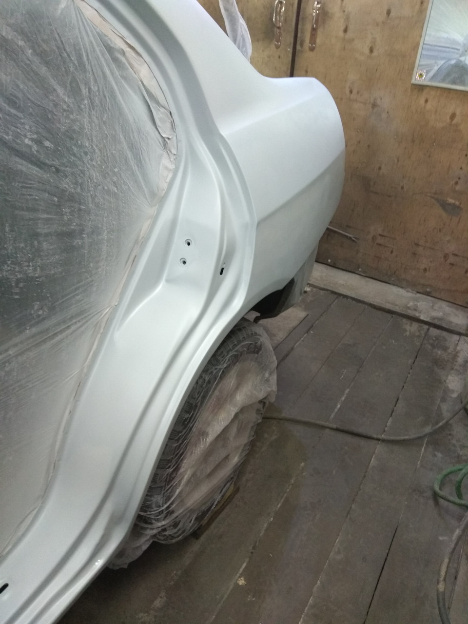 Замываю грунт и оклейка под покраску — Mitsubishi Lancer VI, 1,5 л ...