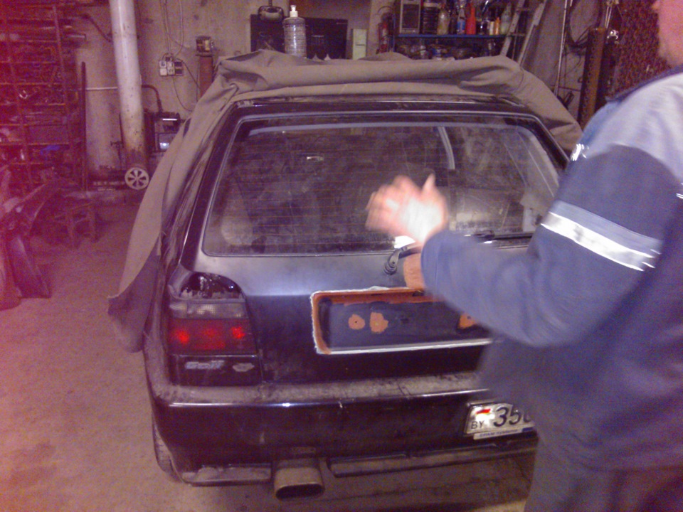 Спойлер… — Volkswagen Golf Mk3, 2 л, 1995 года | кузовной ремонт | DRIVE2