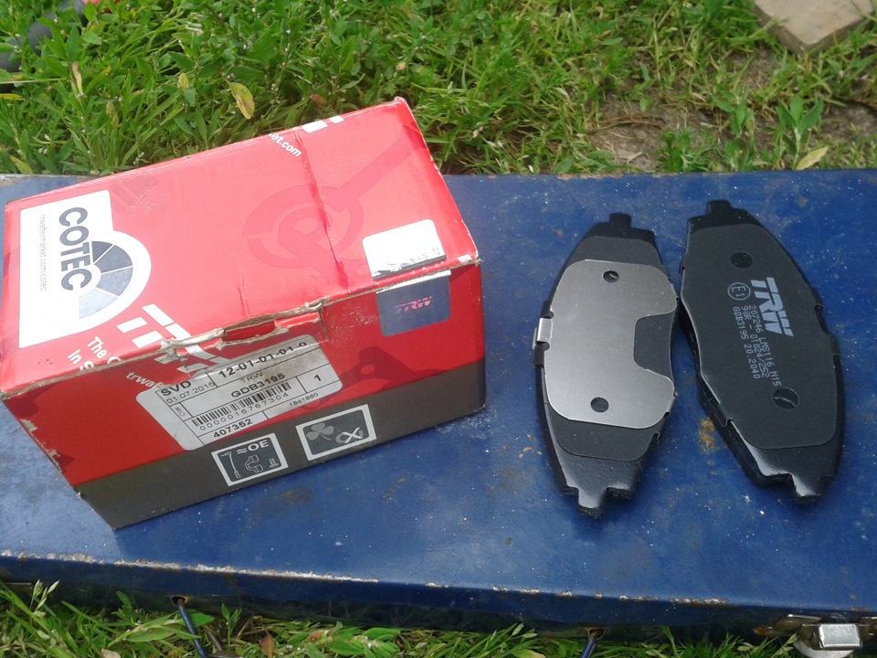 Передние колодки TRW — Chevrolet Lanos, 1,5 л, 2006 года | своими ...