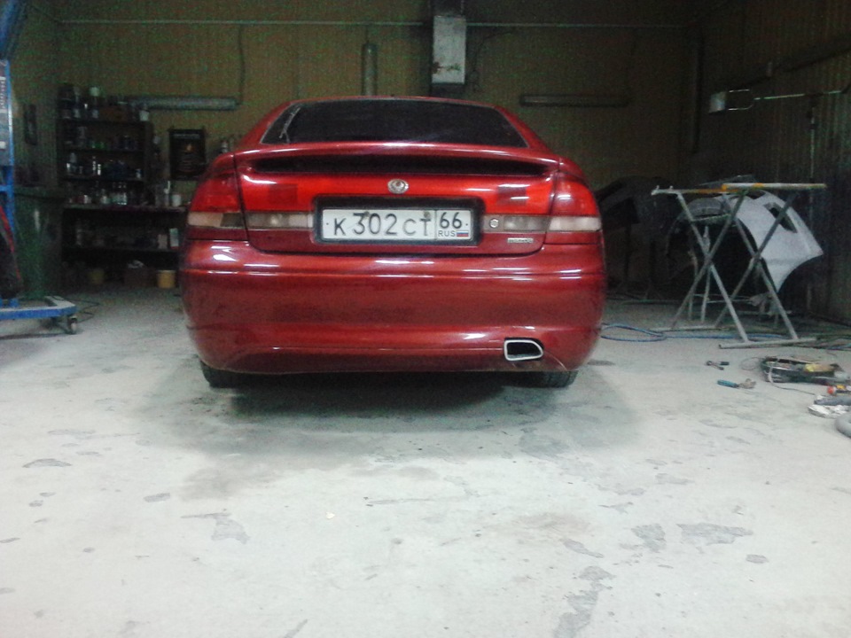 насадка на глушитель))) — Mazda 626 IV (GE), 1,9 л, 1997 года ...