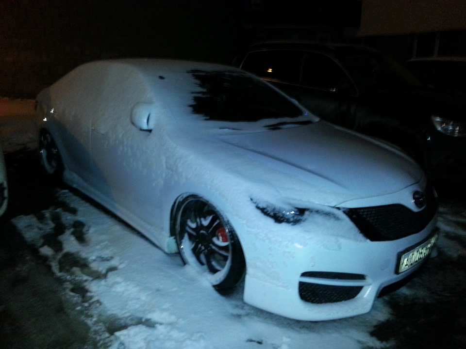 Завтра постараюсь примерить "тазики" — Toyota Camry (XV40), 2,4 л, 2011 ...