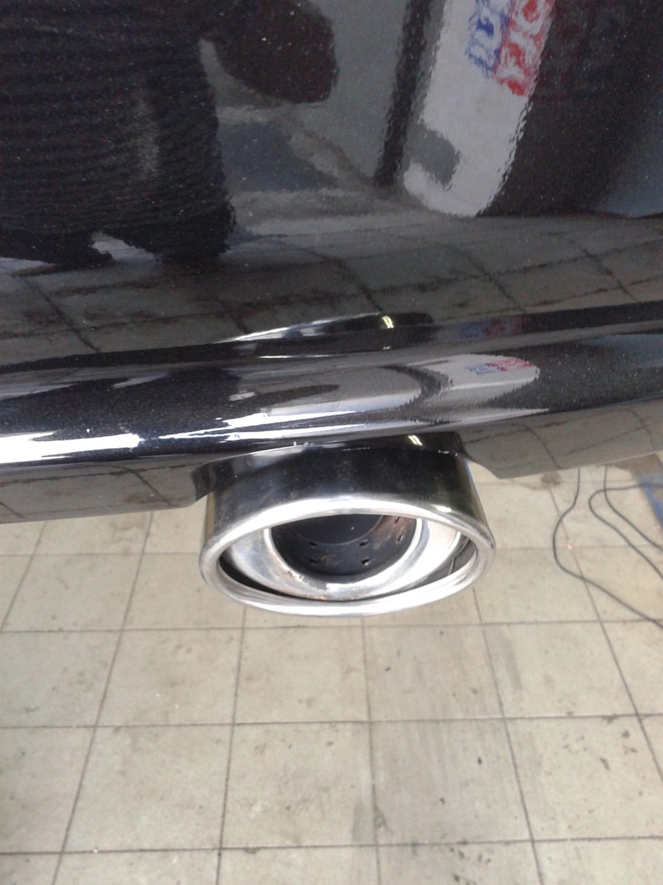 насадка на глушитель — Nissan Almera Classic (B10), 1,6 л, 2009 года ...