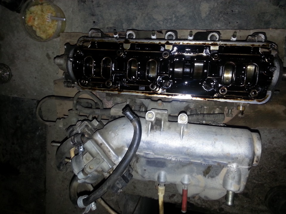 Замена прогоревшей прокладки ГБЦ, замена прокладки крышки клапанов ...
