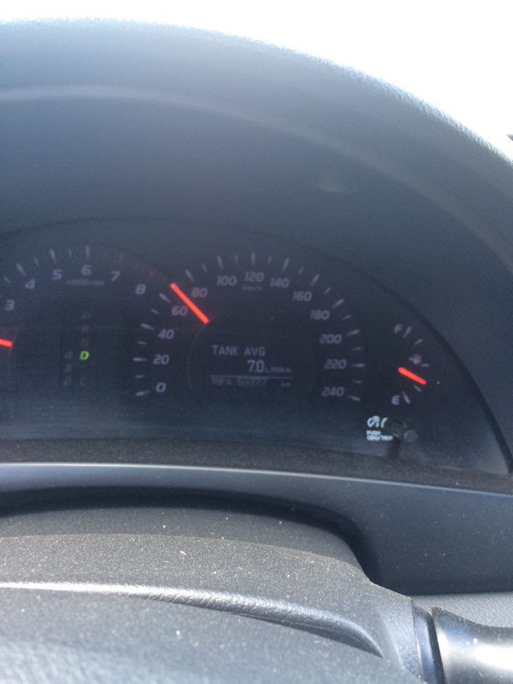 Расход топлива — Toyota Camry (XV40), 2,4 л, 2006 года | наблюдение ...