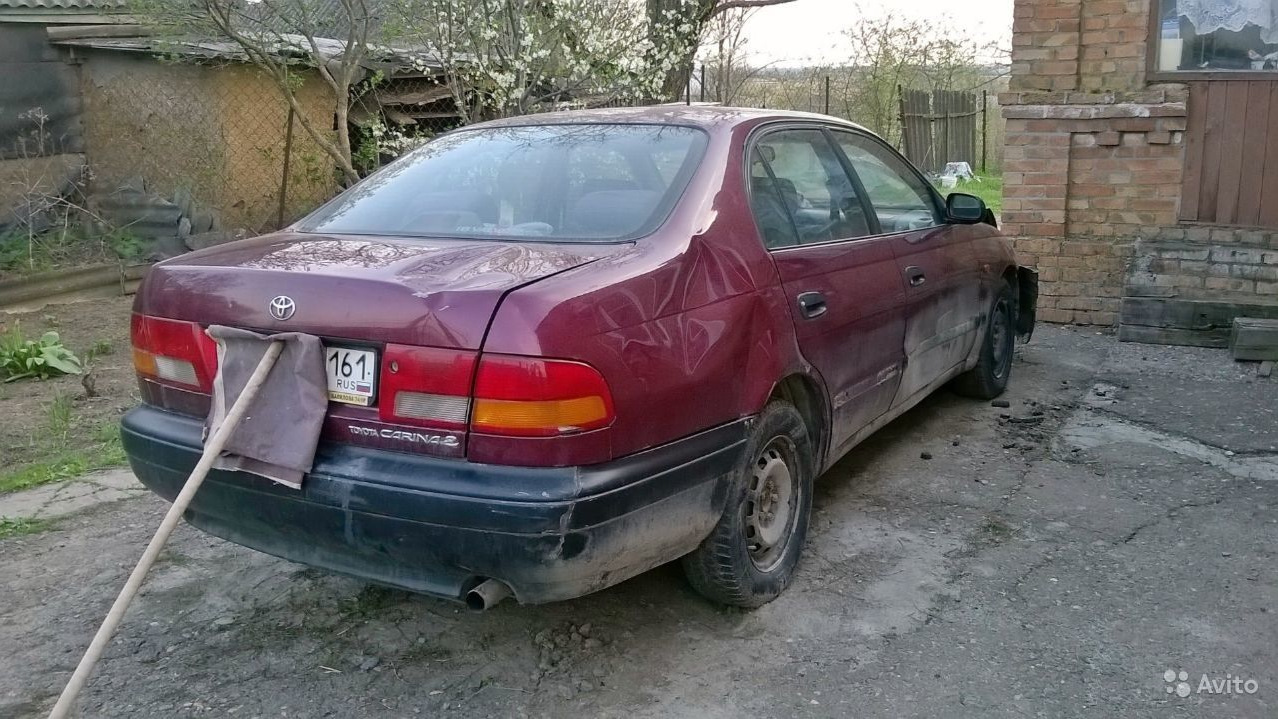 Toyota Carina E 1.6 бензиновый 1996 | 1.6 LB опытный камикадзе на DRIVE2