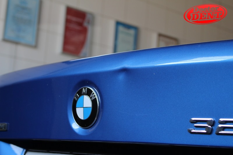 BMW 3 (F30) — вмятина на багажнике — DoctorDent.by на DRIVE2