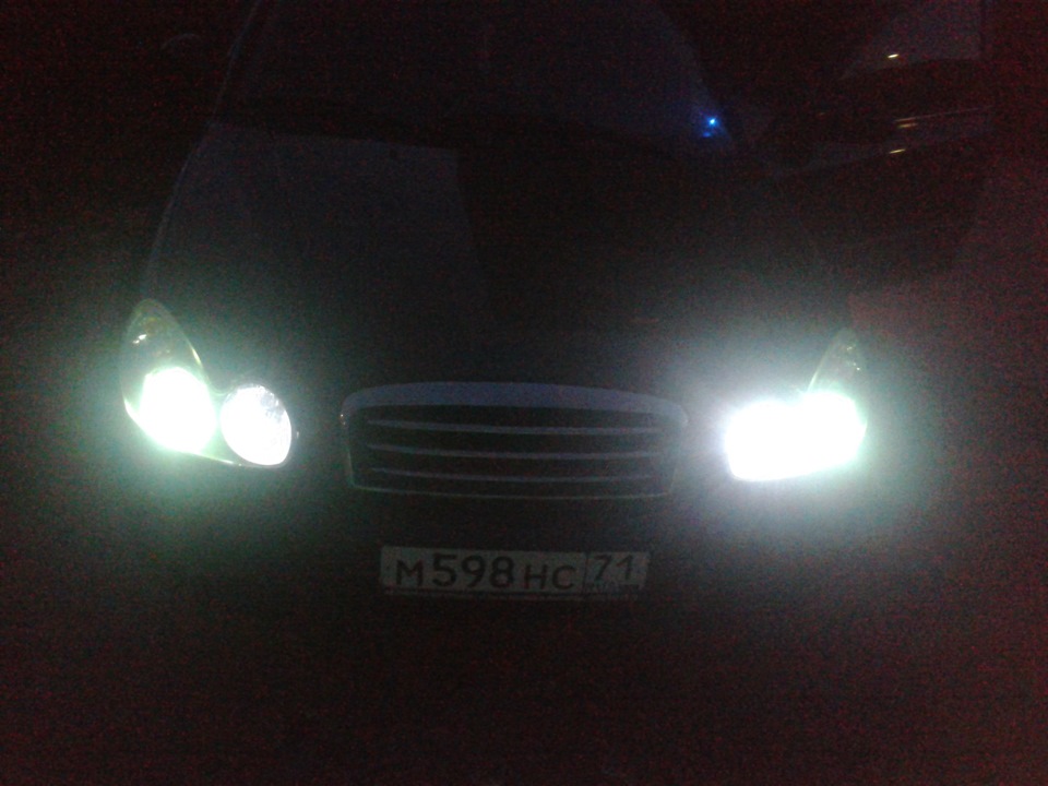 Ксенон в ближний свет Н7 — Hyundai Sonata IV (EF), 2 л, 2006 года ...
