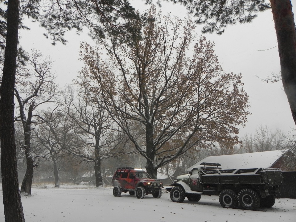 Пришла зима или про самоблок — Nissan Safari (Y60), 4,2 л, 1991 года ...