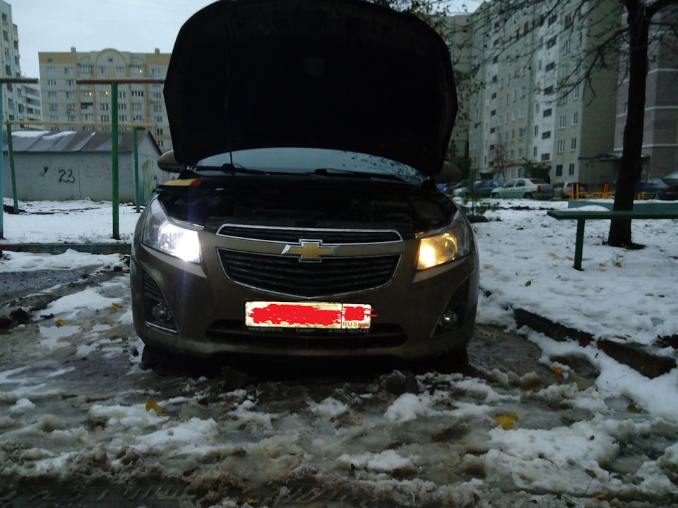 Светодиоды в габариты — Chevrolet Cruze Hatchback, 1,6 л, 2013 года ...