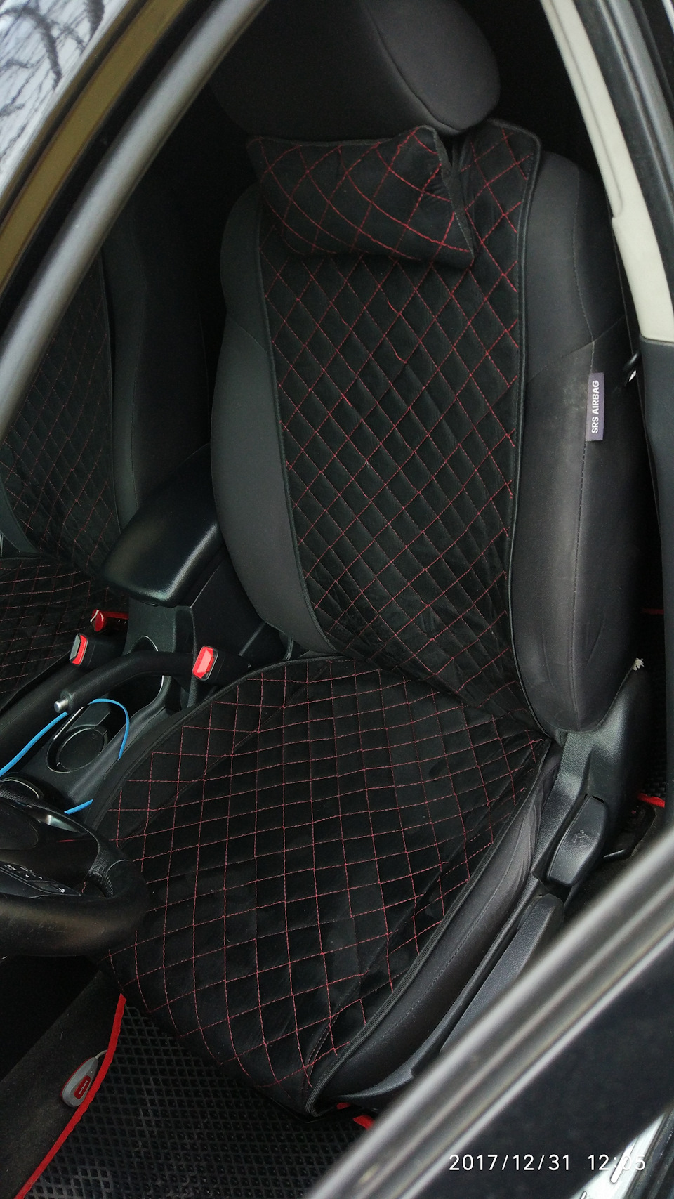 Новые чехлы " по фен-шую " — KIA Cerato (2G), 1,6 л, 2012 года ...