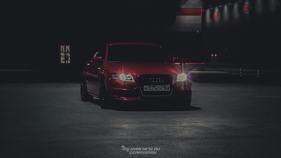 Красный Магнит — Audi A4 (B7), 2 л, 2007 года | фотография | DRIVE2