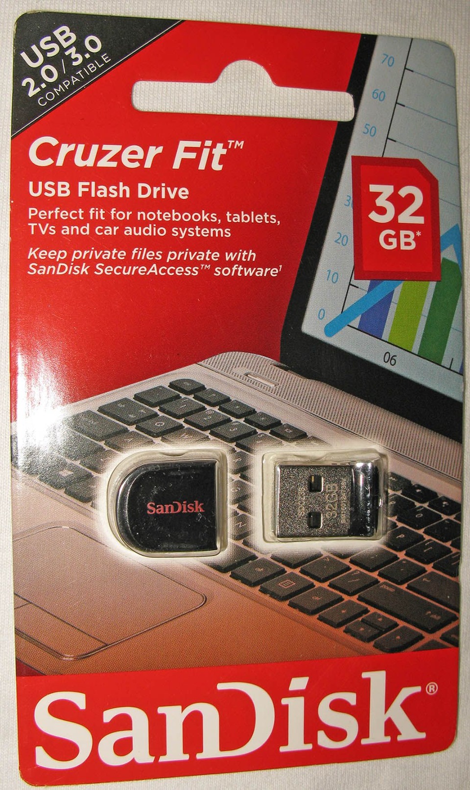 Компактная USB флешка Sandisk Cruzer Fit 32Gb USB 2.0 для авто — Renault  Megane III, 1,5 л, 2011 года | аксессуары | DRIVE2