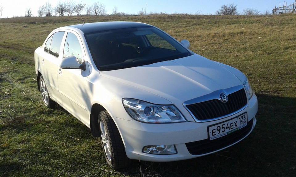 Перетянул крышу плёнкой черный глянец. — Skoda Octavia A5 Mk2, 1,8 л ...