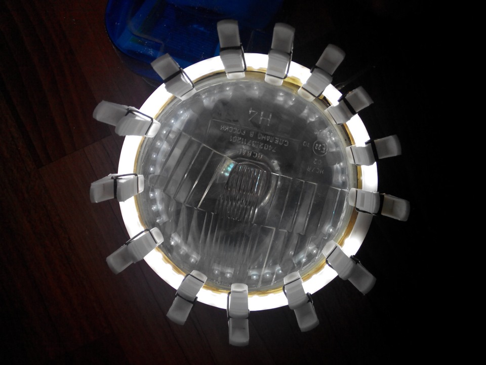 Самодельные ангельские глазки на фару bmw e34 — Lada 2106, 1,5 л, 1989 ...