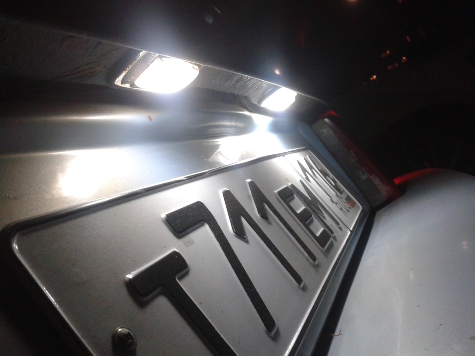 Светодиодная подсветка Гос.номера — Lada 2114, 1,5 л, 2004 года ...