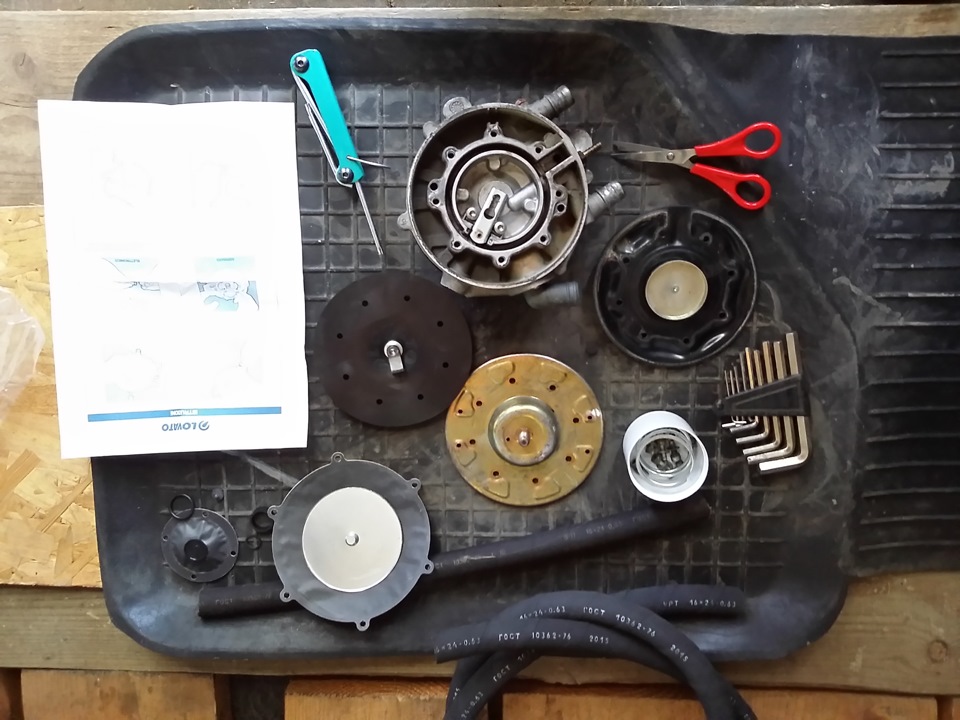 Переборка газового редуктора — ГАЗ 31029, 2,4 л, 1995 года | своими ...