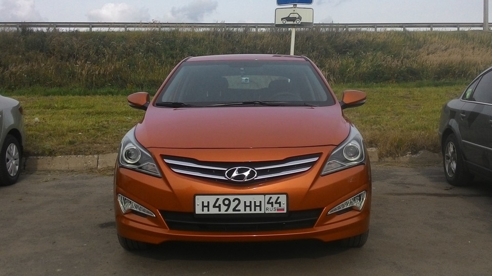 Защита картера + подкрылки — Hyundai Solaris Hatchback, 1,6 л, 2015 ...