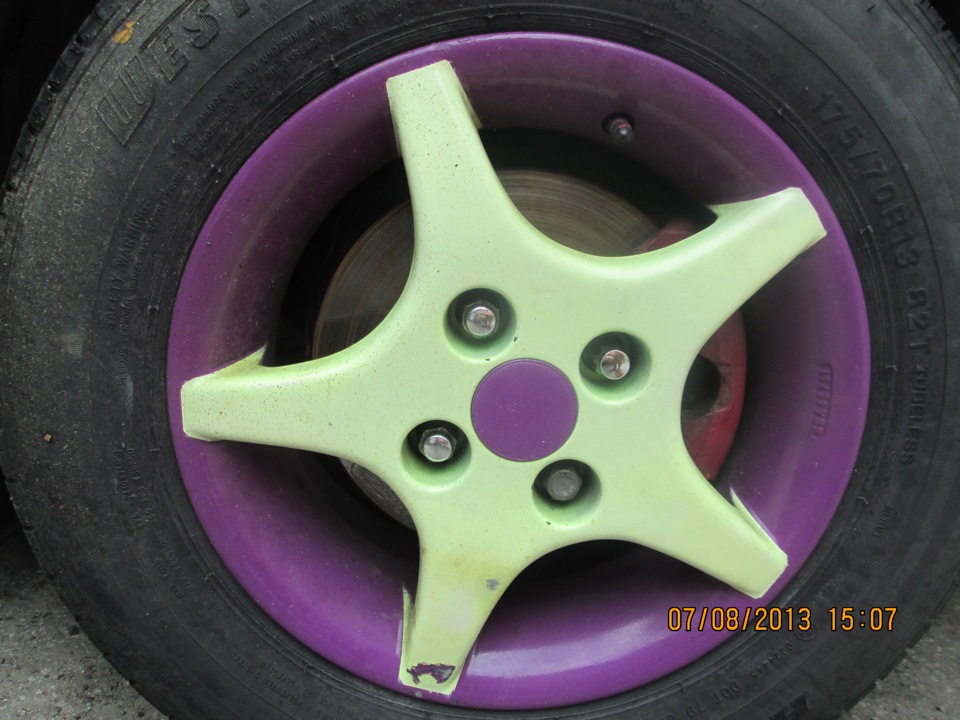 Покоцал литой диск — Honda Civic Hatchback (5G), 1,5 л, 1992 года ...