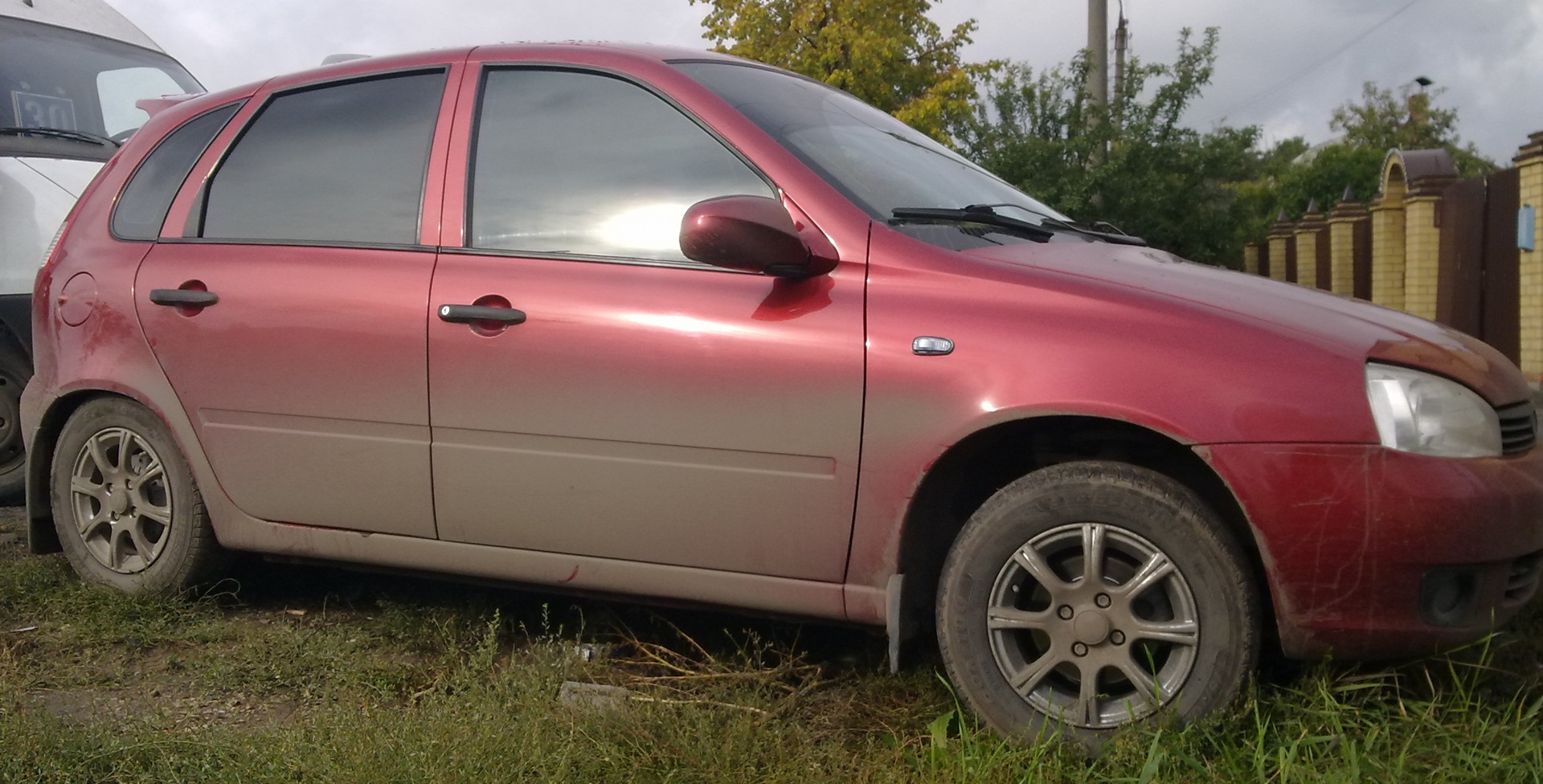 Неудачное занижение ( — Lada Калина хэтчбек, 1,6 л, 2008 года | тюнинг |  DRIVE2