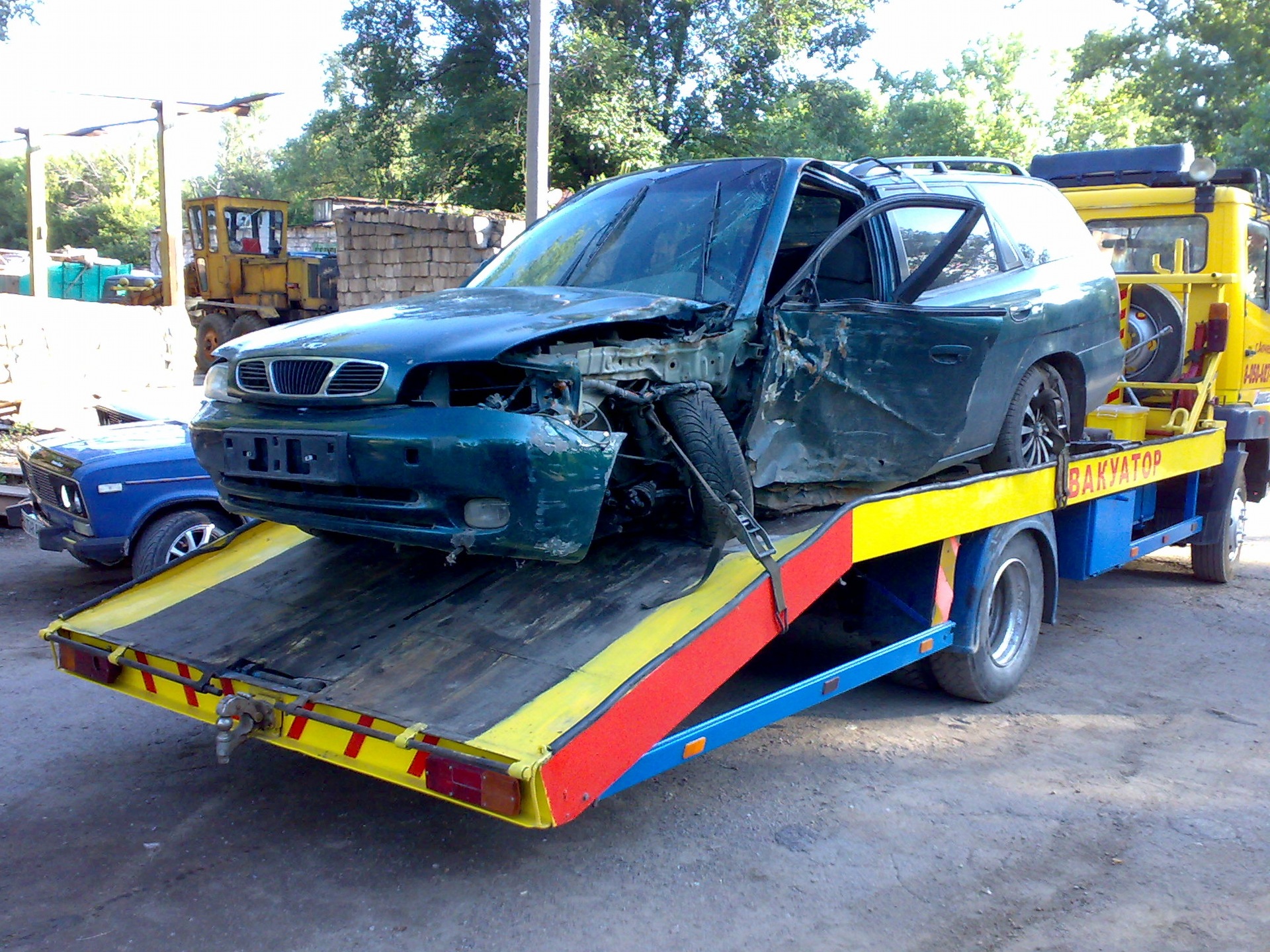 Приехали домой — Daewoo Nubira I, 2 л, 1998 года | эвакуация | DRIVE2