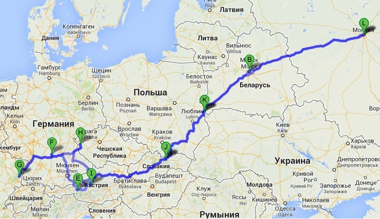 Сколько ехать времени москва белоруссия. Маршрут от Москвы до Польши. Маршрут из Украины в Германию через Польшу.