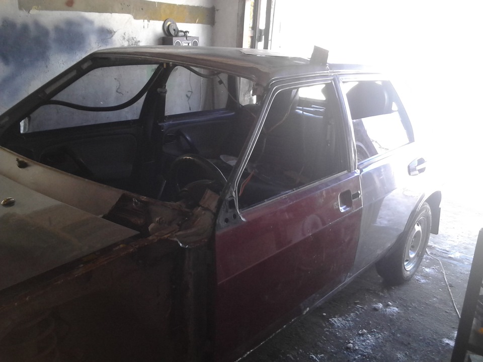 Рихтовка вытяжка и подгон деталей — Lada 21099, 2000 года | кузовной ...