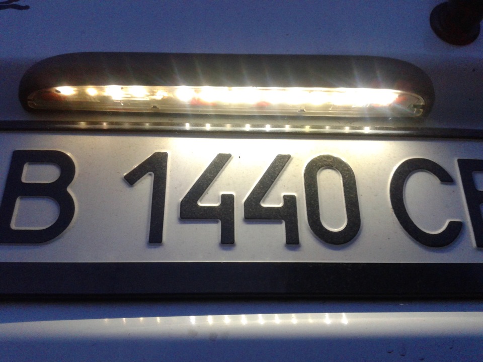 ремонт подсветки заднего номера — Renault Kangoo (1G), 1,5 л, 2005 года ...