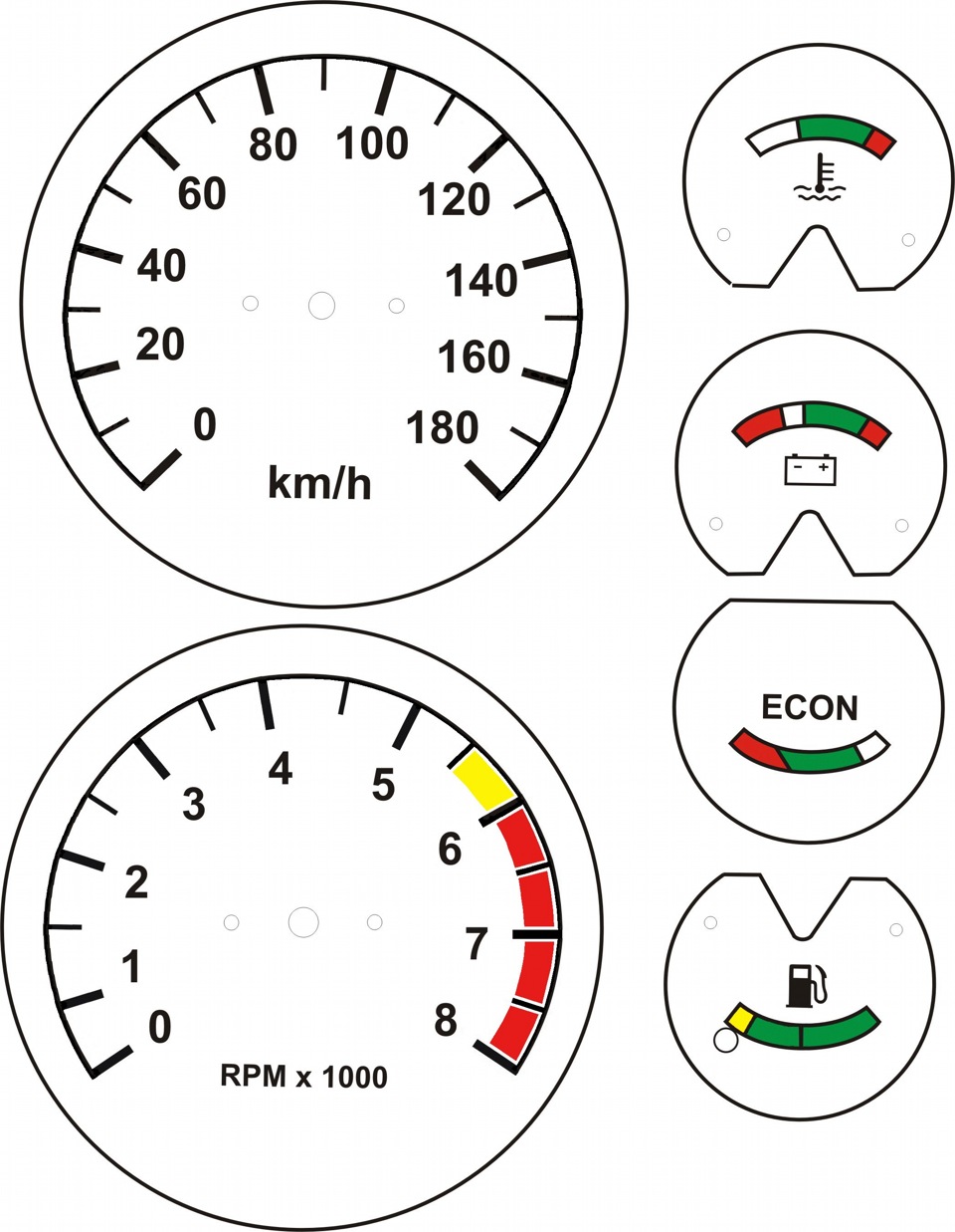 Изображение шкал. Шкалы приборов ВАЗ 2107 для печати. Белые шкалы приборов ВАЗ 2106. Приборная панель ВАЗ 2107 распечатать. Циферблат в панель приборов 2107.
