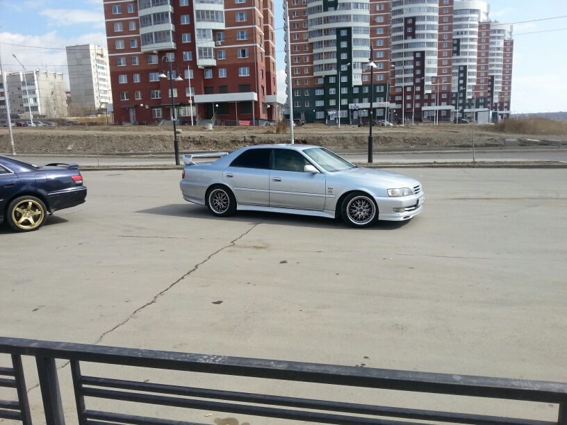 Прокатка диска — Toyota Chaser (100), 2,5 л, 1997 года | колёсные диски ...