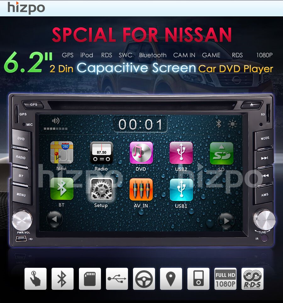 2 DIN магнитола — Nissan Navara (2G), 2,5 л, 2009 года | автозвук | DRIVE2