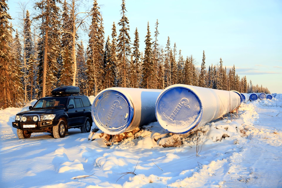 Зимник. Печора — Инта. — Toyota Land Cruiser 100, 4,2 л, 2007 года ...