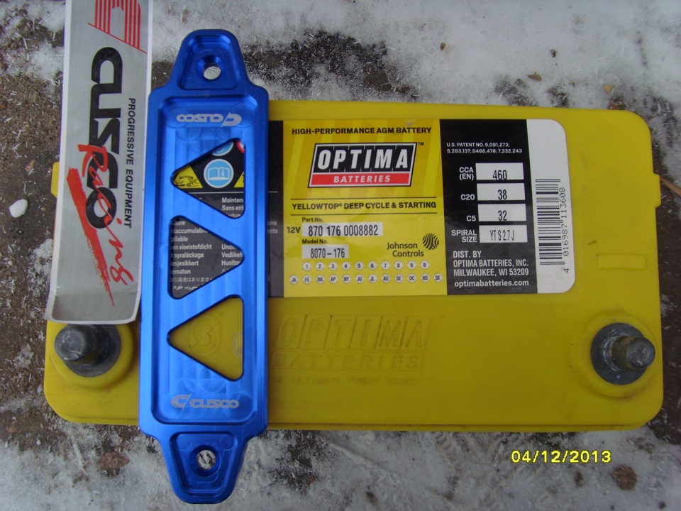 Гелиевый аккум Optima + ништяк — Toyota Altezza, 2 л, 2003 года ...