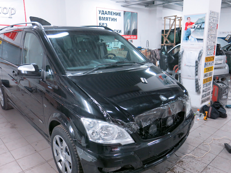 Оклейка Mercedes-Benz Vito защитной пленкой SunTek — KraftStyle на DRIVE2