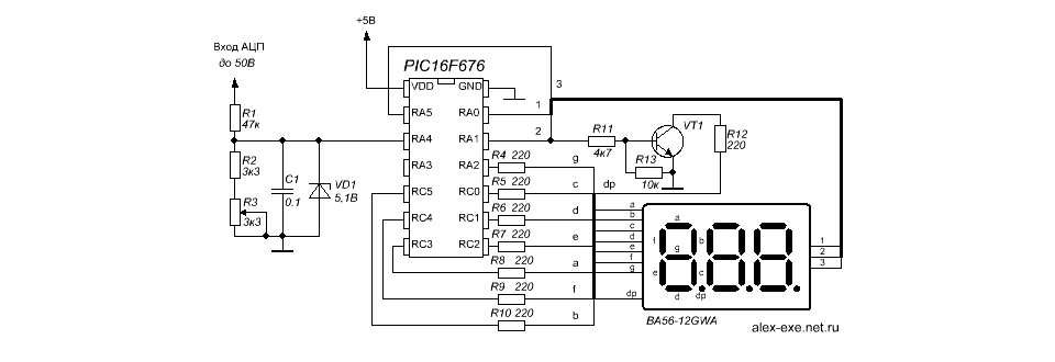 Микросхема ht1621b схема включения