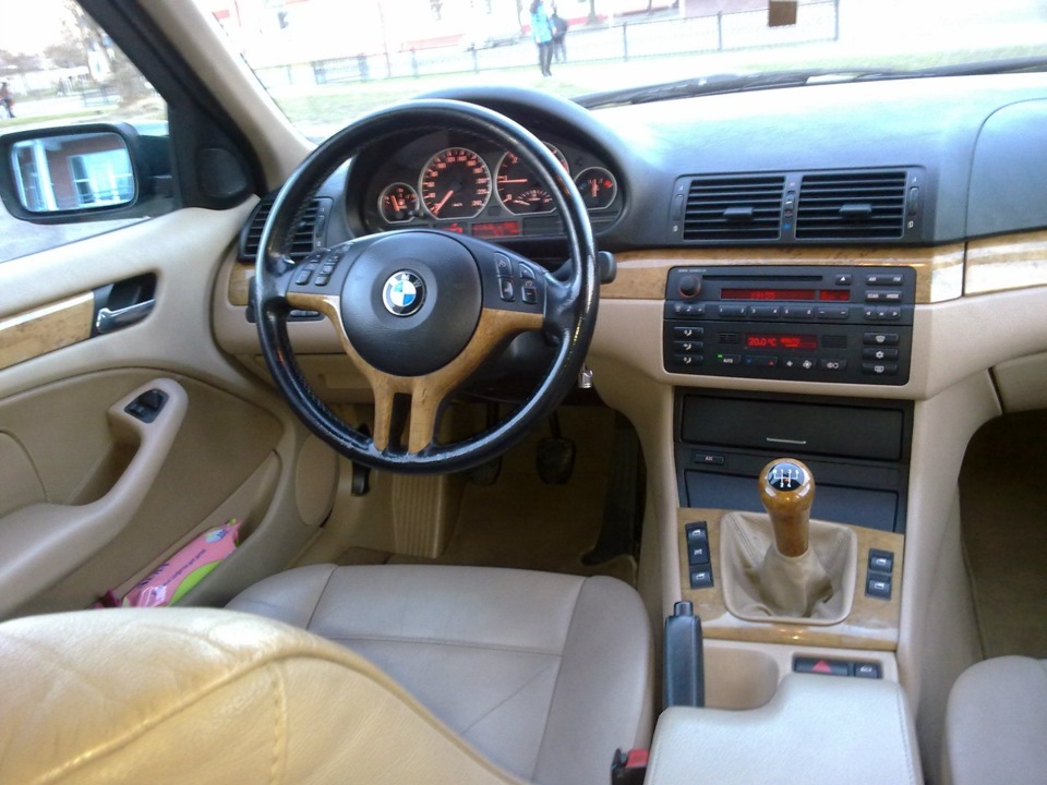 Восстановление кожи руля — BMW 3 series Touring (E46), 2 л, 2002 года ...