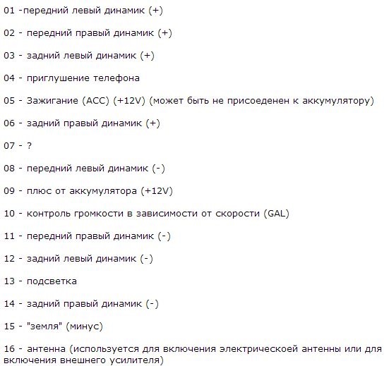 Распиновка магнитолы — BMW 5 series (E39), 2,8 л, 1996 года | автозвук ...