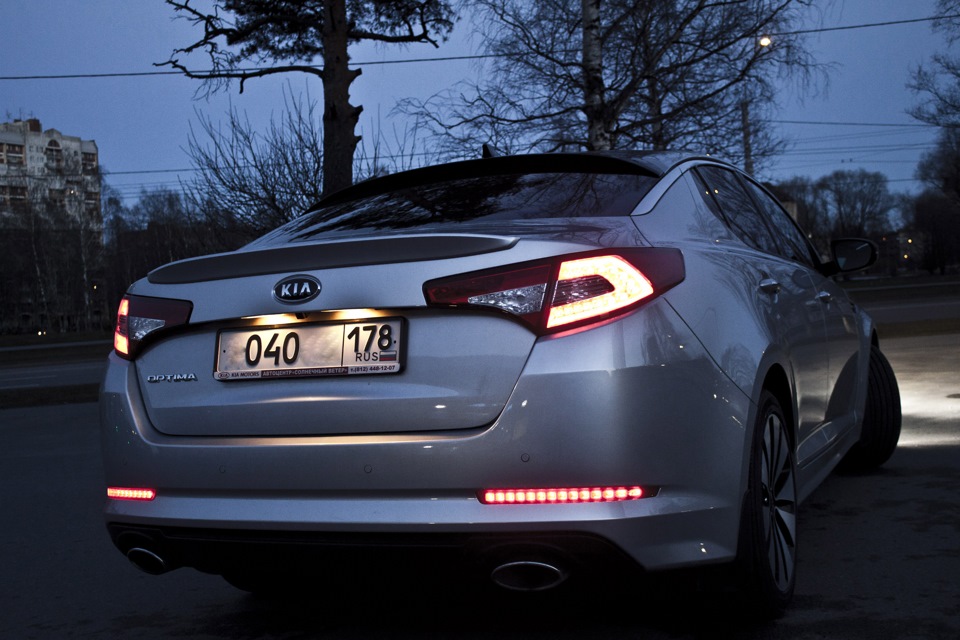 Диодные стопы, ксенон в птф + тонировка по госту. — KIA Optima (3G), 2 ...