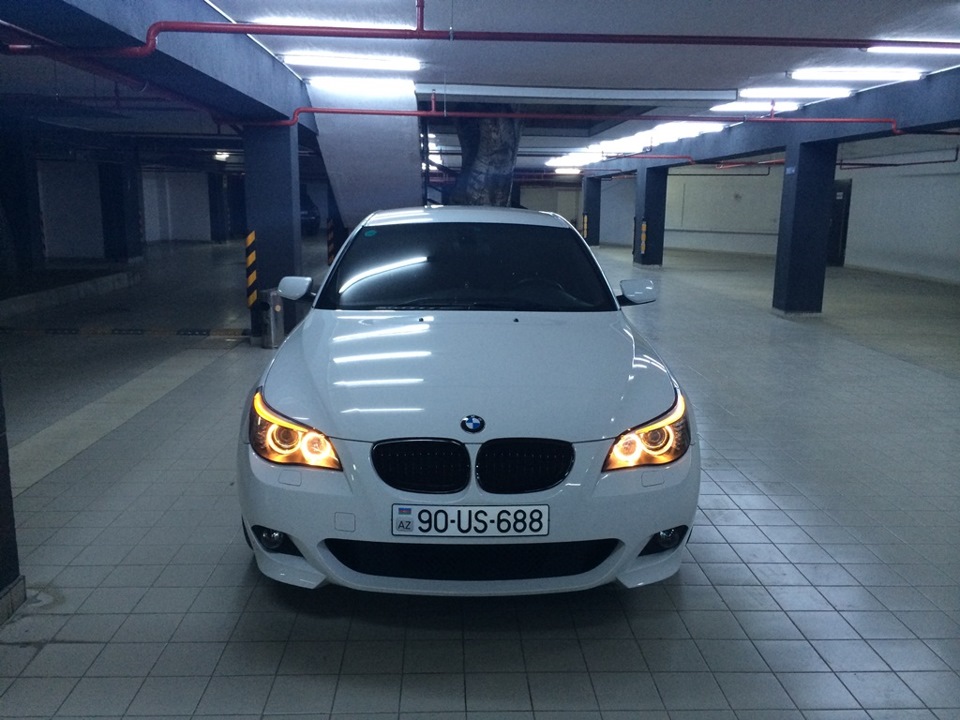 BMW 5 e60 свадьба белая