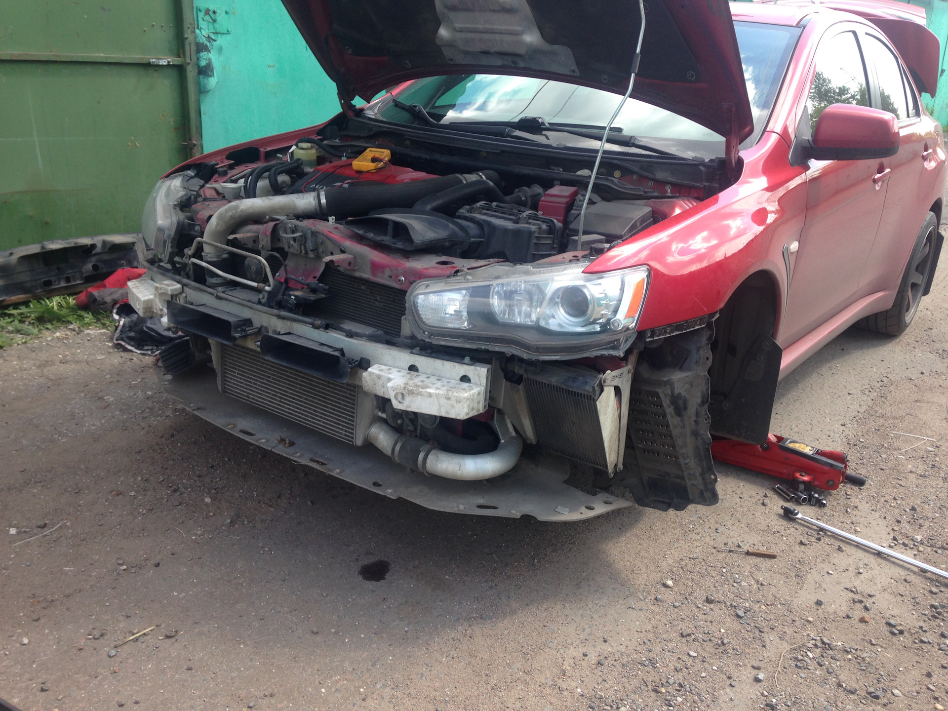 Ремонт охлаждения SST AMS Oil cooler kit Evo X — Mitsubishi Lancer