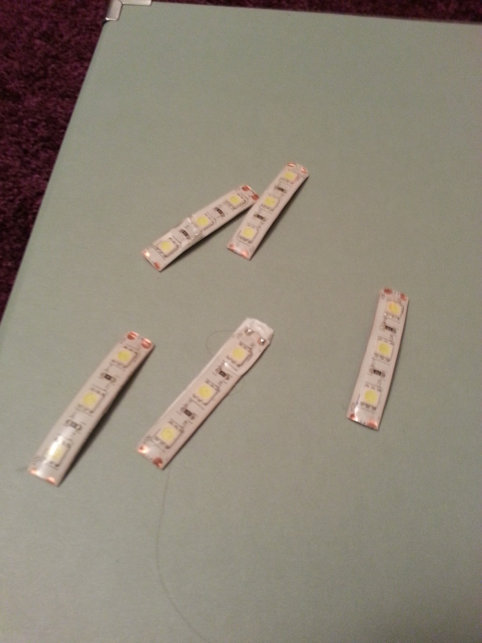 Замена подсветки салона на самодельные диодные платы (назовем это так ...